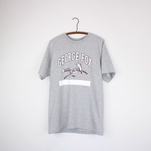 Vintage Single Stitched Grey George Fox T-shirt
